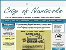Tablet Screenshot of nanticokecity.com